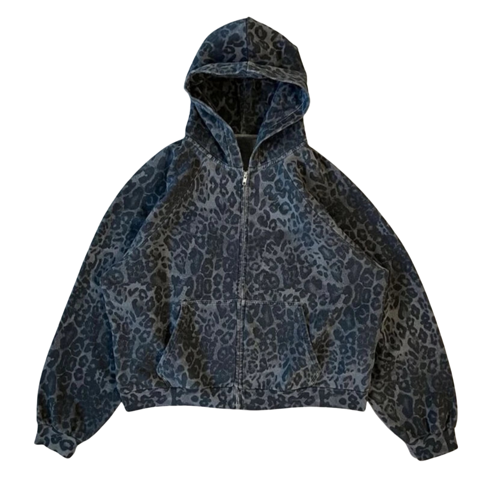 Leopard Zip Hoodie