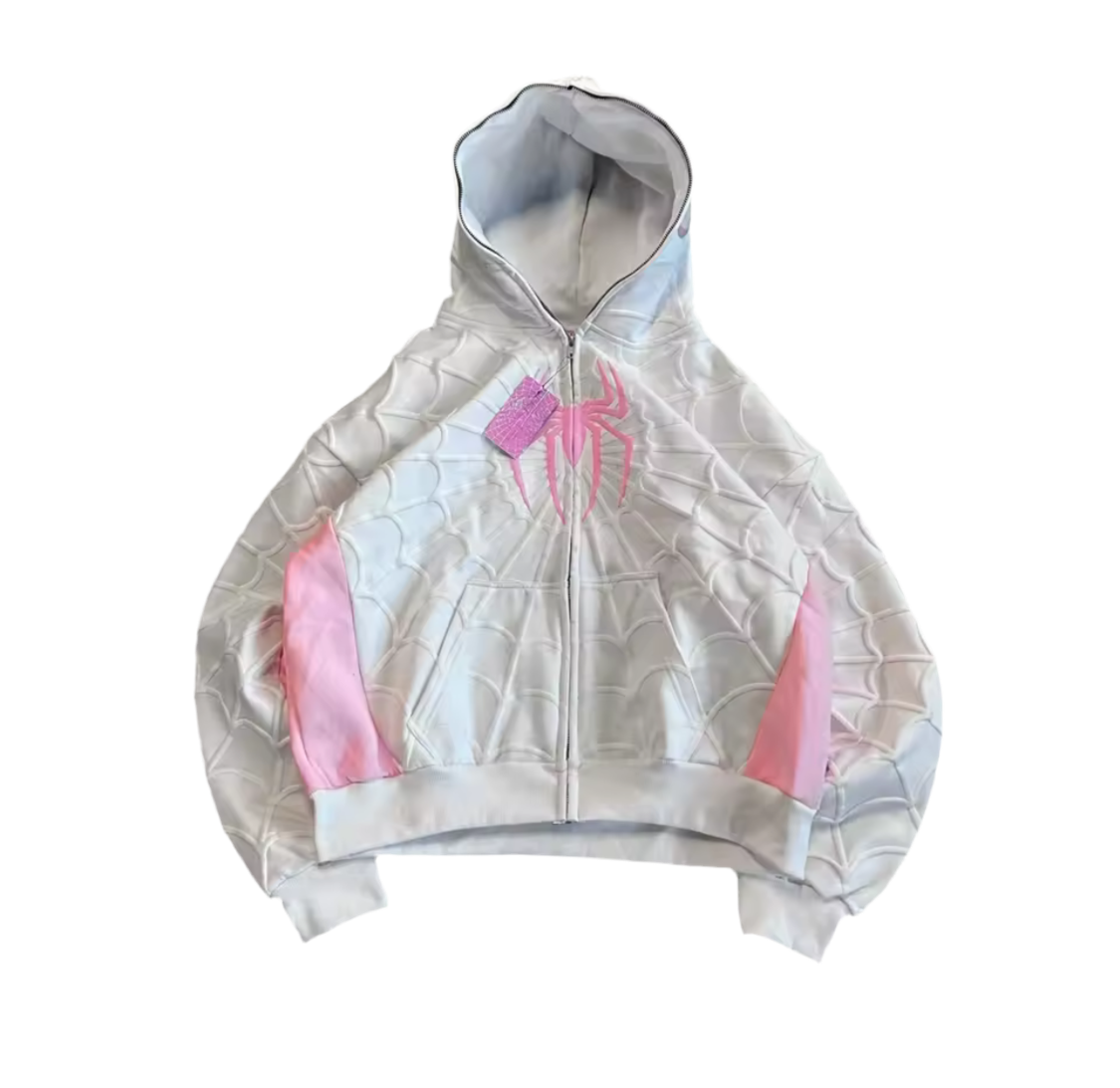 White Spider Zip Up