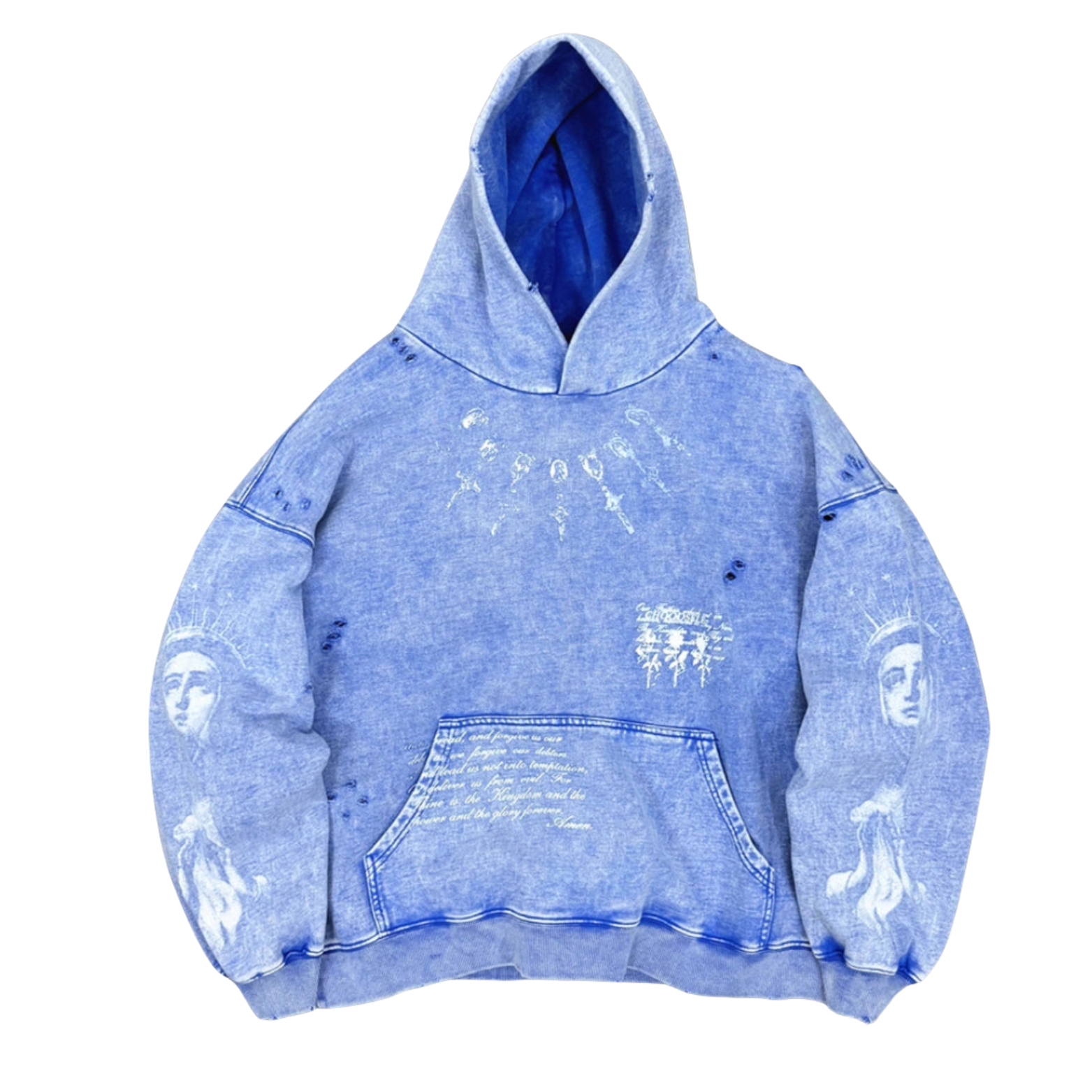 Washed Blue Hoodie