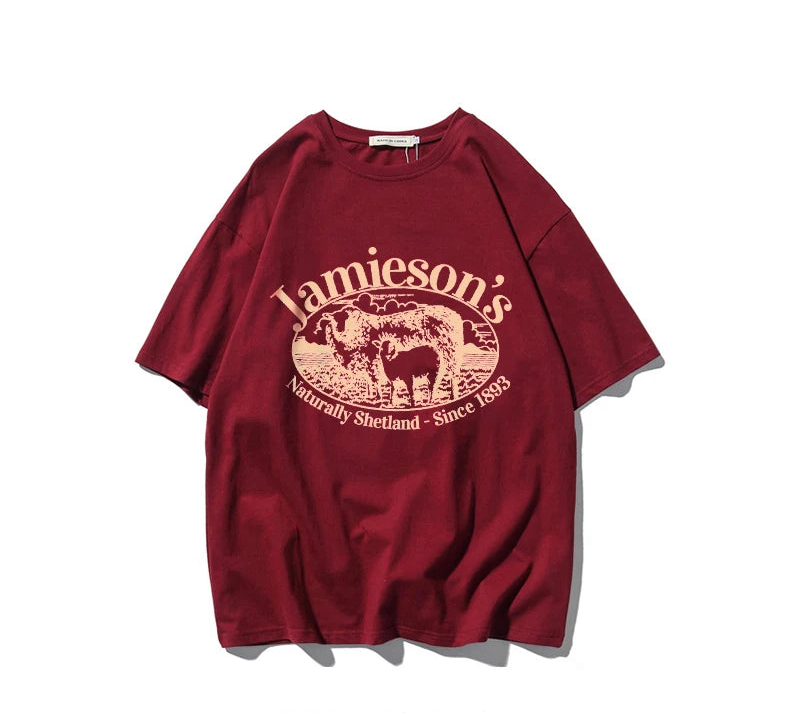 Jamiesons Oversized Tee Red