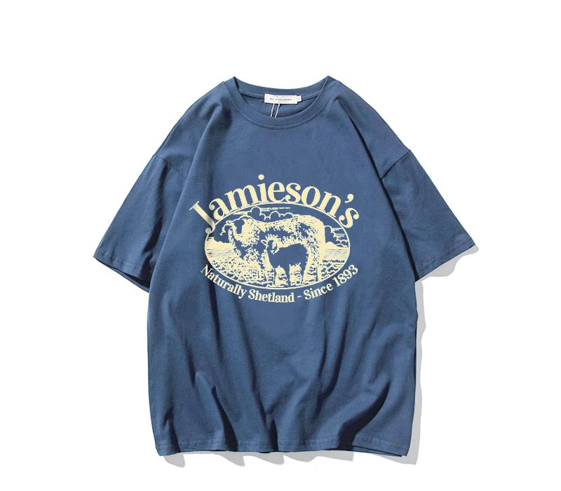Jamiesons Oversized Tee Blue