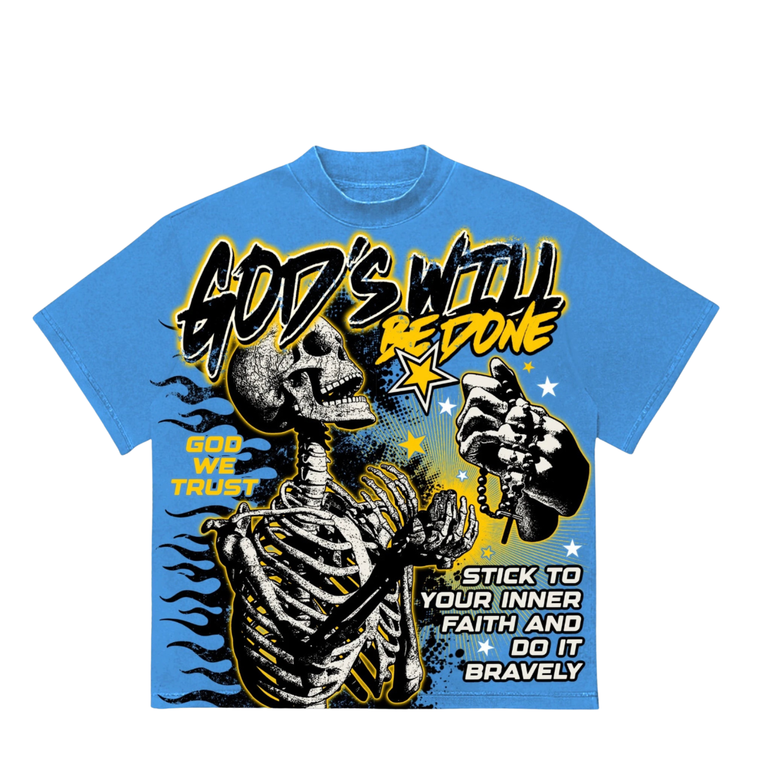 GodSkull Tee Blue