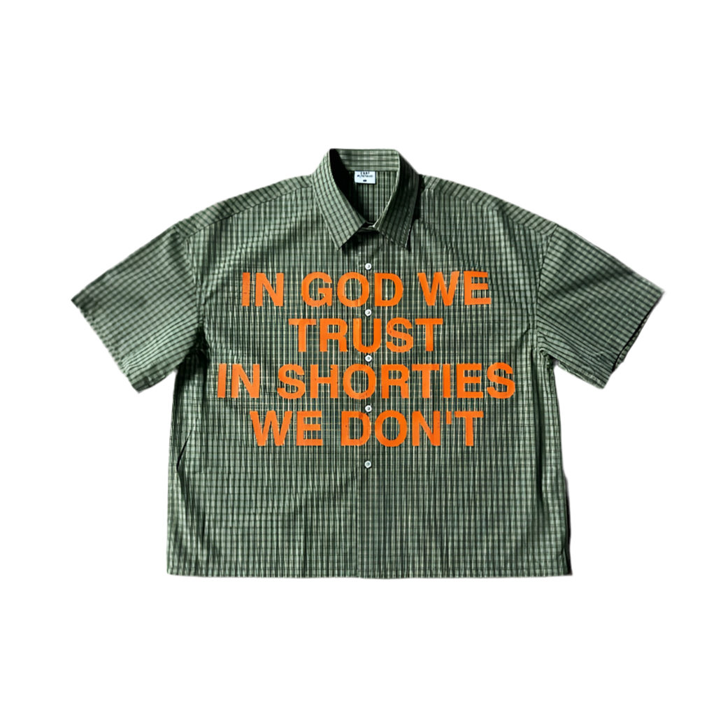 IN GOD WE TRUST SHIRT GREEN