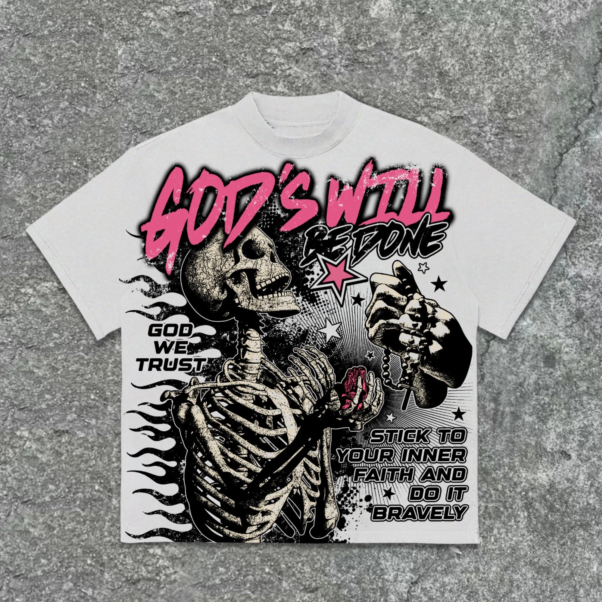 GodSkull Tee White