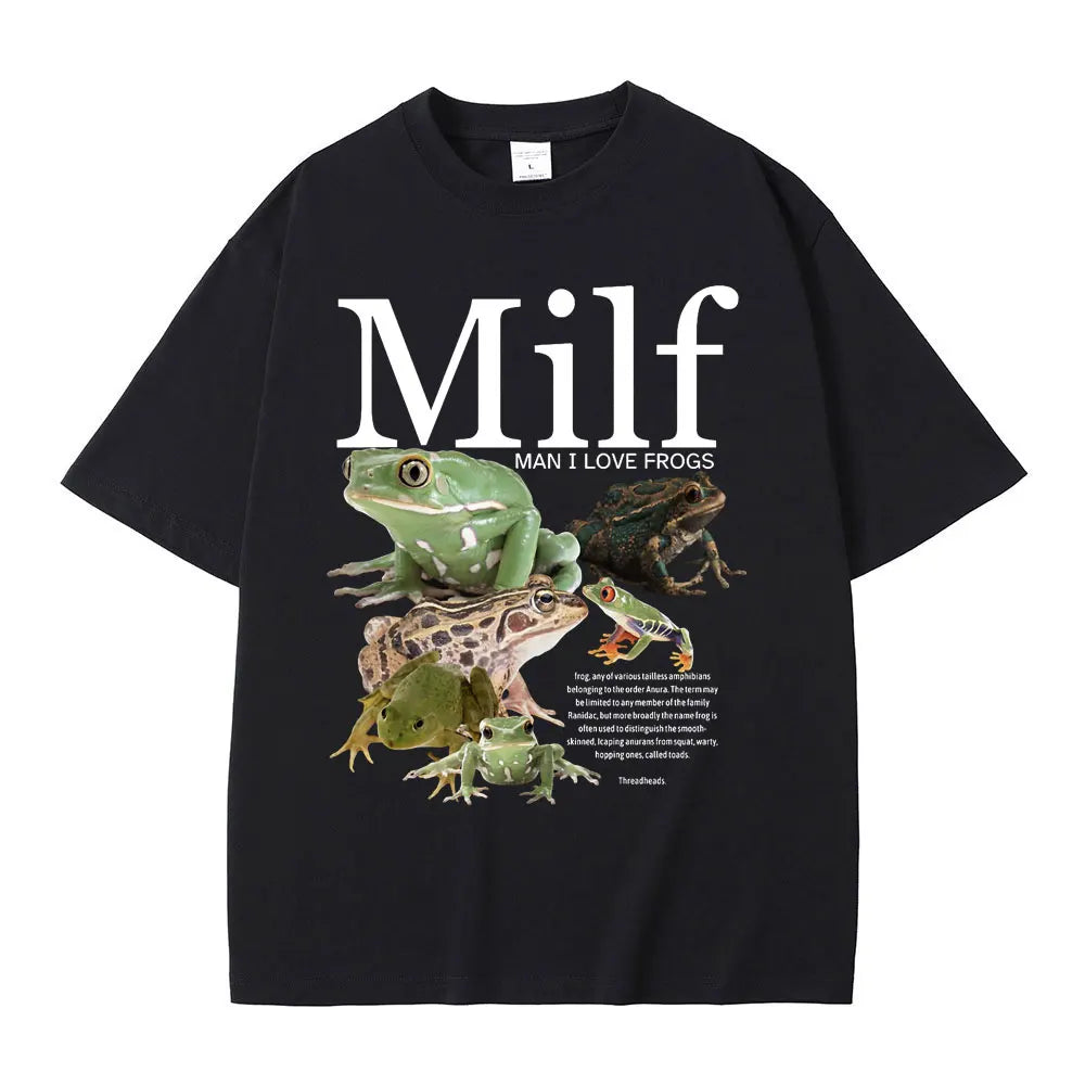 Milf Oversized Tee Black