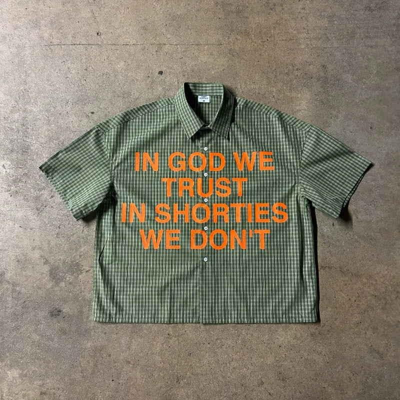 IN GOD WE TRUST SHIRT GREEN