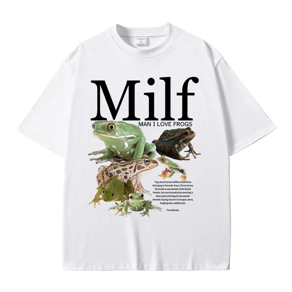 Milf Oversized Tee White