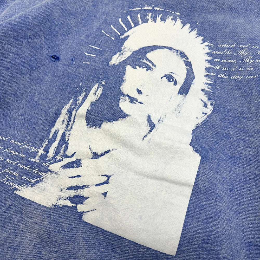 Washed Blue Hoodie